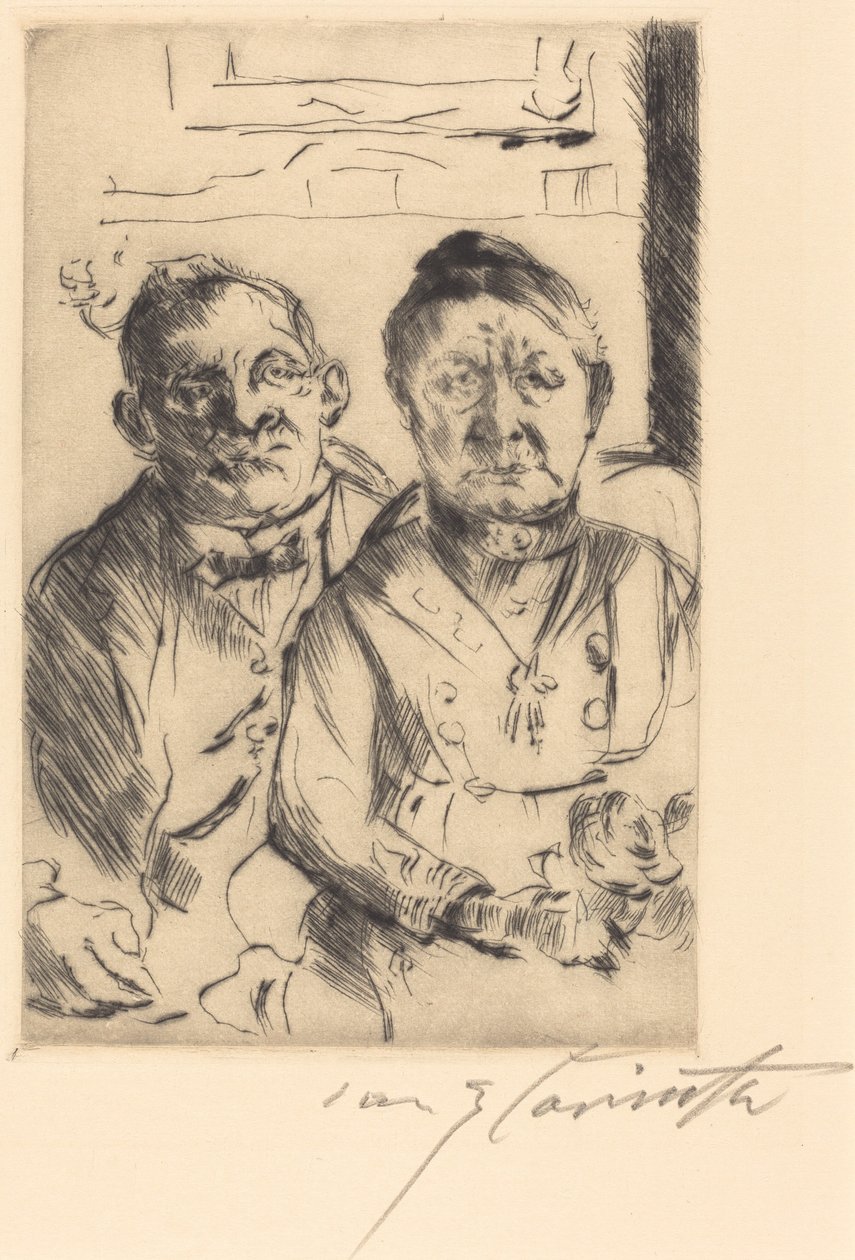 Kelet-porosz házaspár Kelet-Poroszországból, 1916. alkotó: Lovis Corinth