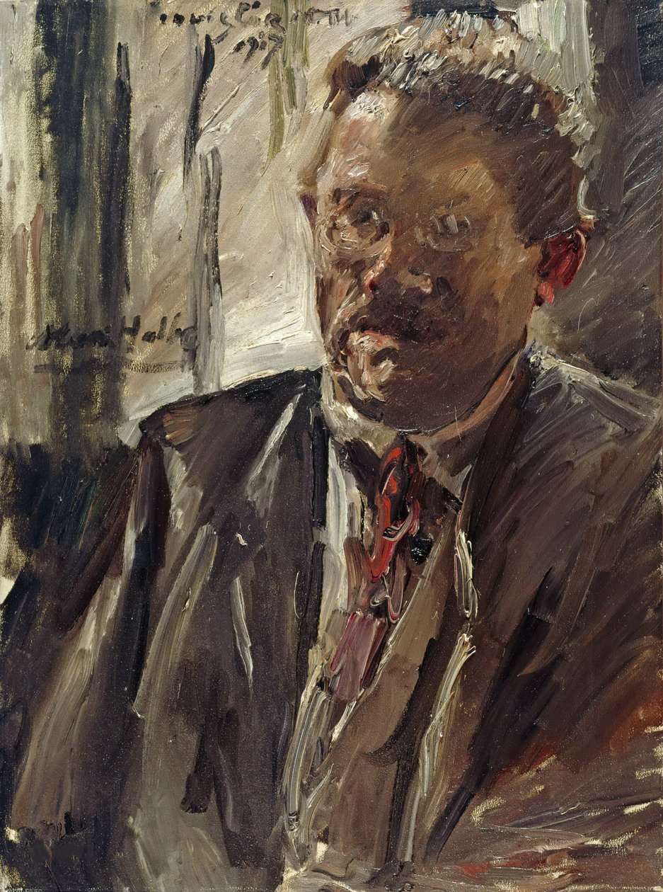 Max Halbe portréja 1865-1944, 1917. alkotó: Lovis Corinth
