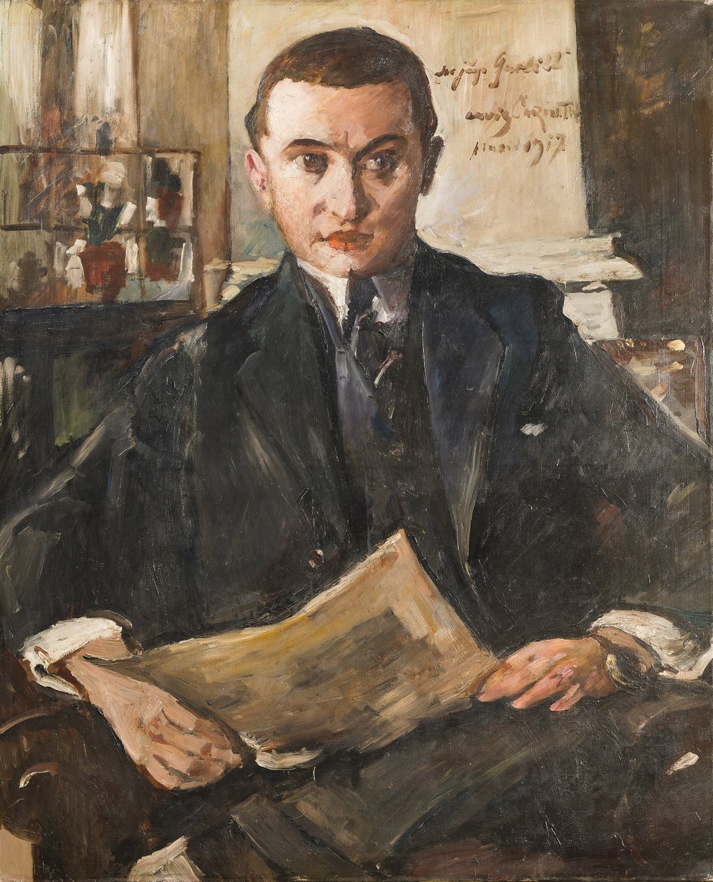 Wolfgang Gurlitt portréja, 1917. alkotó: Lovis Corinth