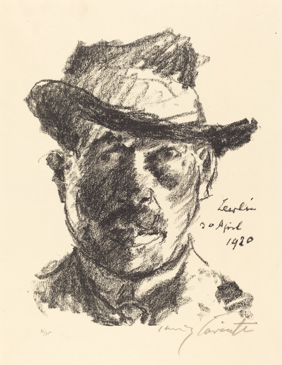 Önarckép, 1920. alkotó: Lovis Corinth