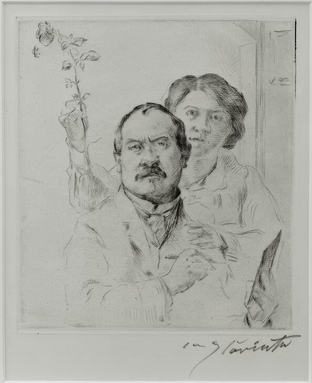 Önarckép feleségével, Charlotte Berend-Corinthával alkotó: Lovis Corinth