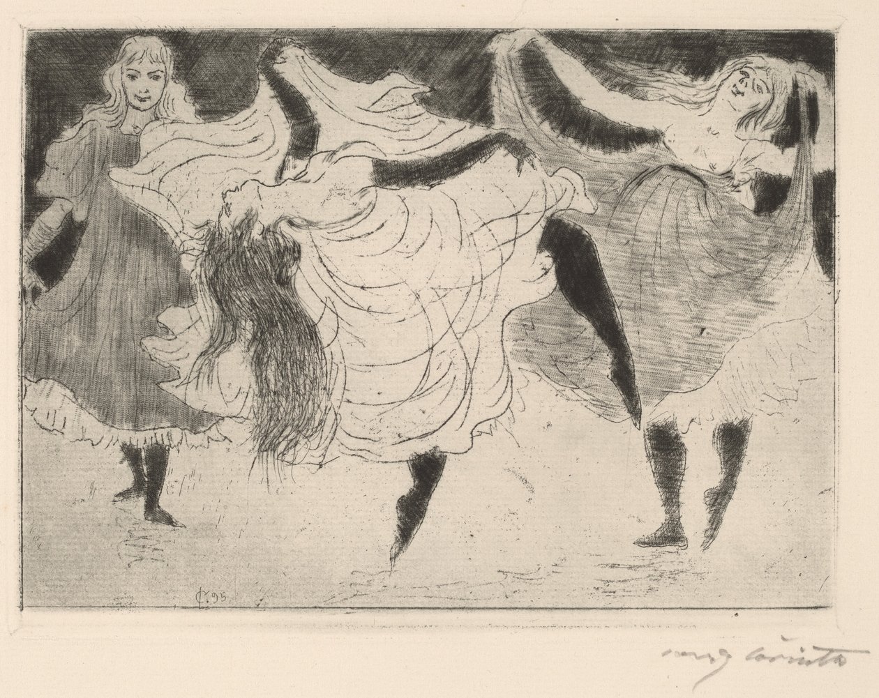 táncosok alkotó: Lovis Corinth