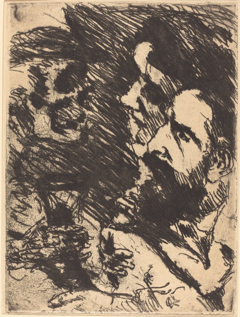 Tod bei Strucks (A halál meglátogatja a Struckokat) alkotó: Lovis Corinth