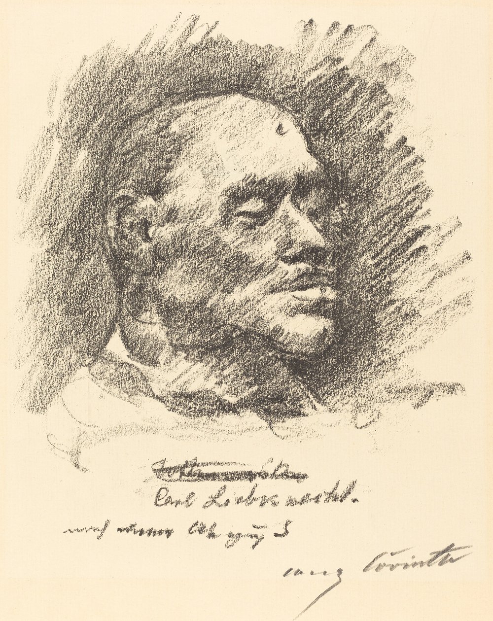 Liebknecht halotti maszkja alkotó: Lovis Corinth