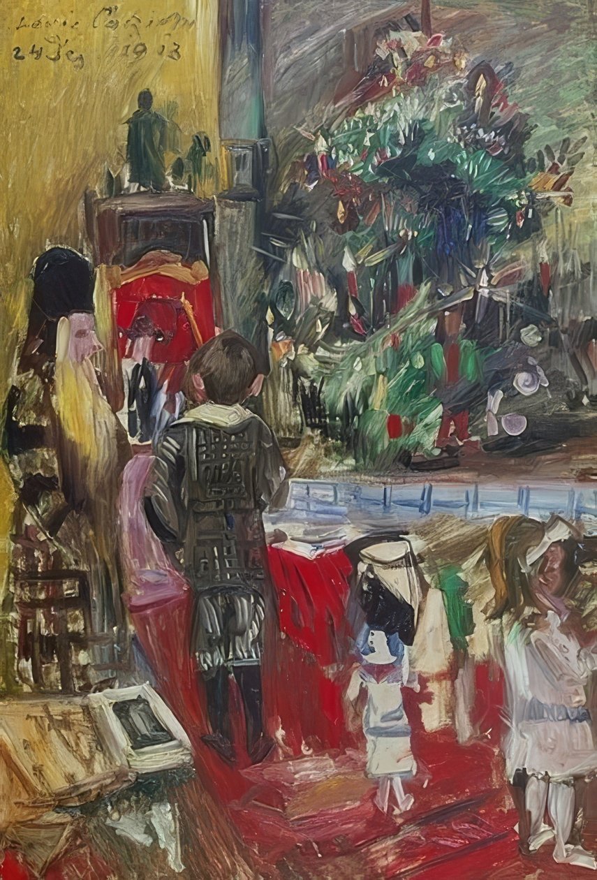 Karácsonyi ajándékok. 1913 alkotó: Lovis Corinth