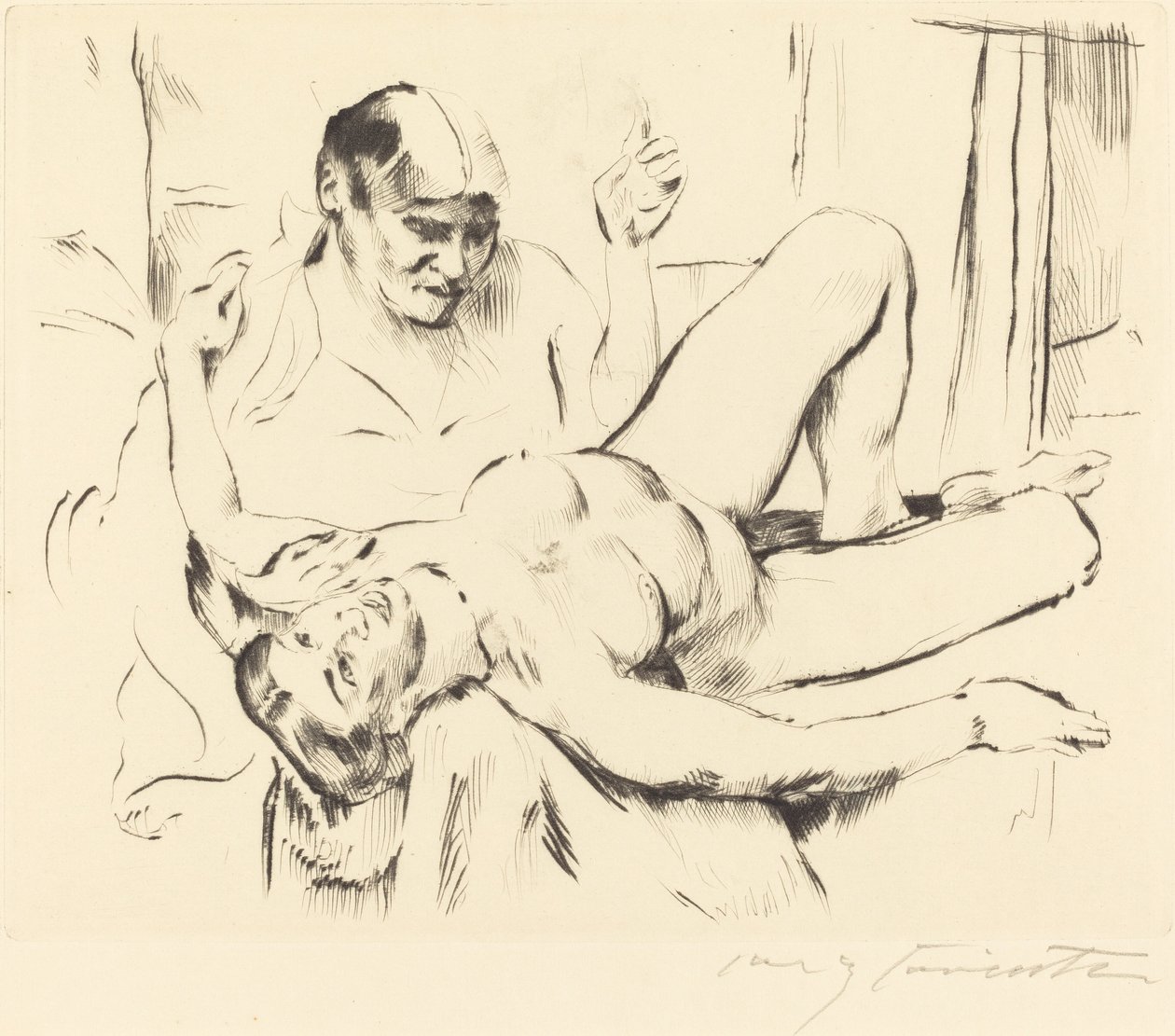 Jóslási prófécia, 1914. alkotó: Lovis Corinth