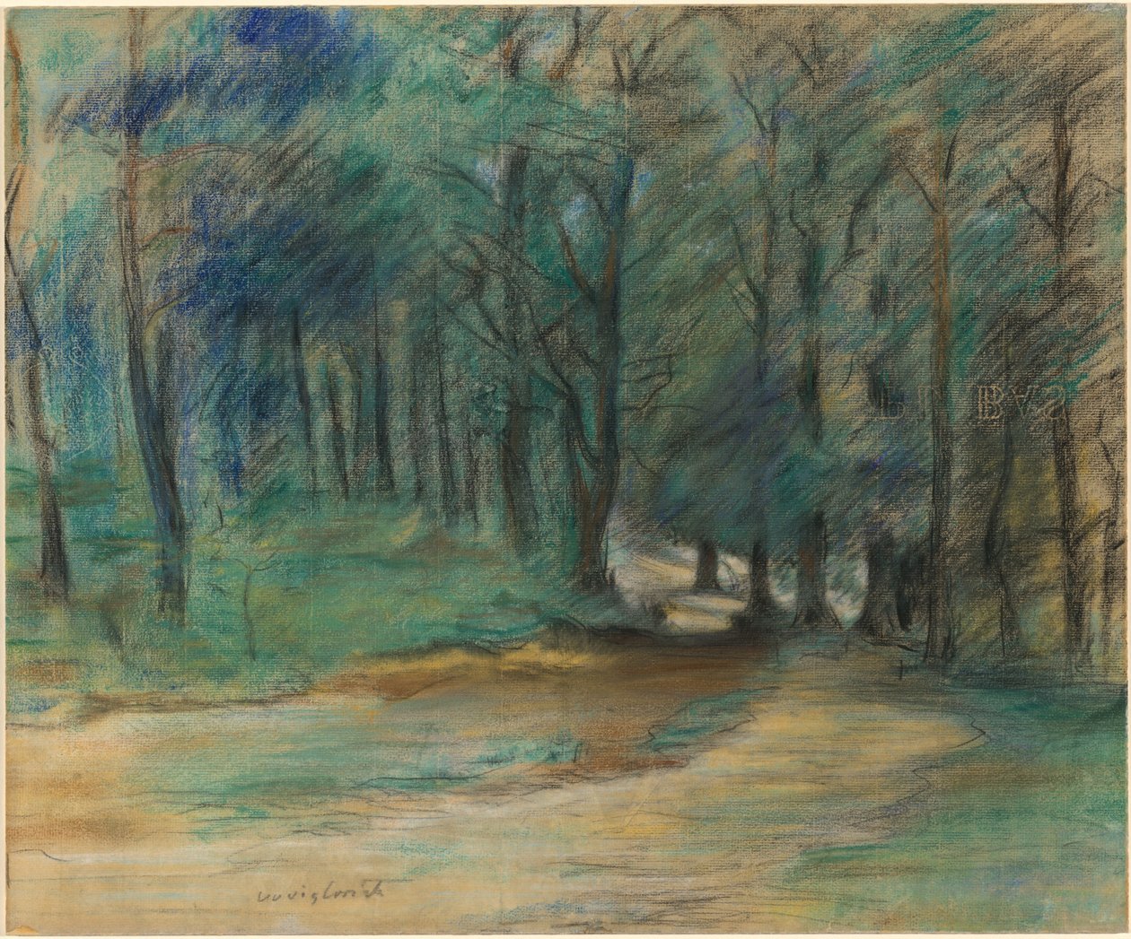 Erdei ösvény alkotó: Lovis Corinth