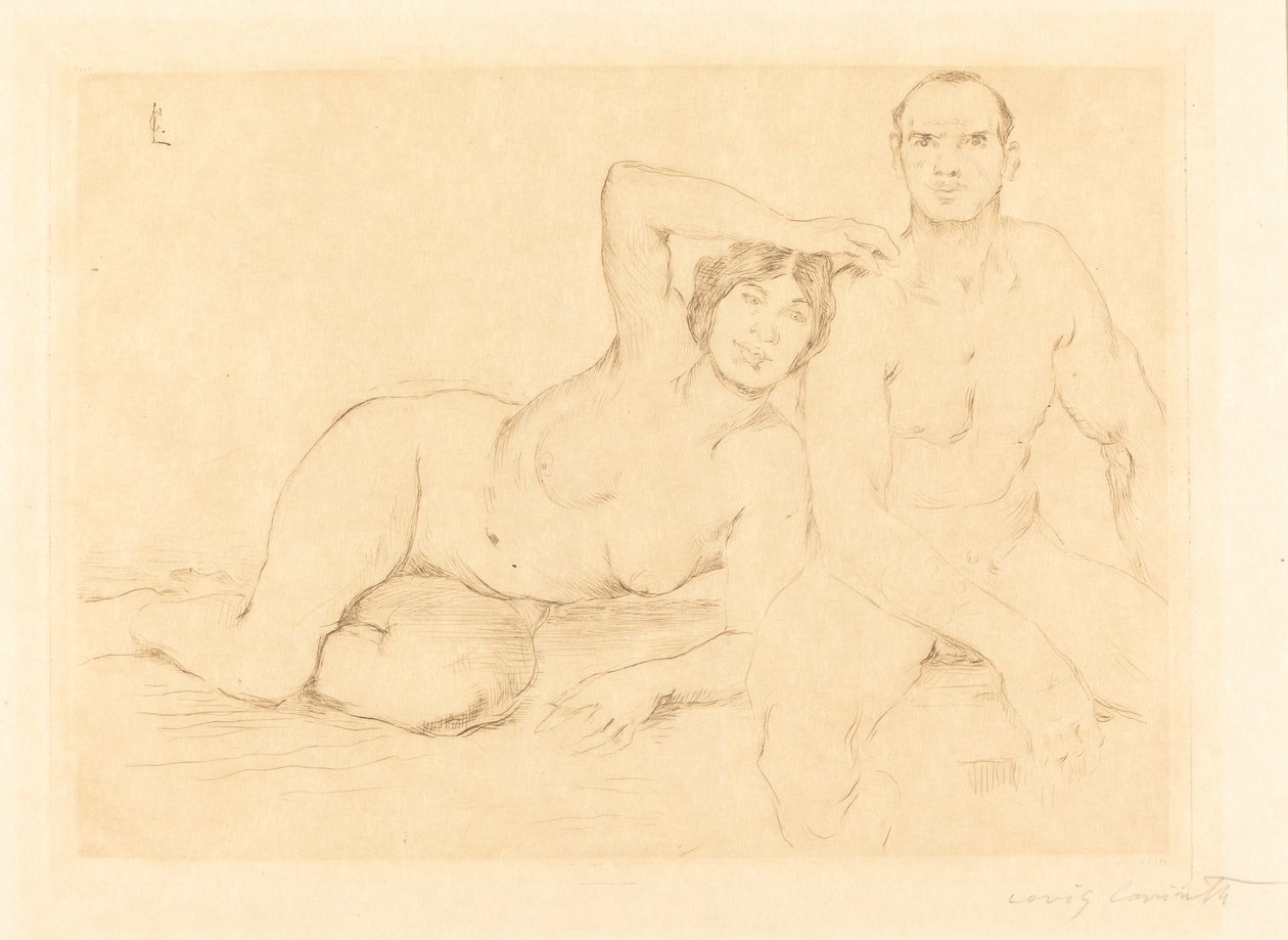 Két ember (két akt) alkotó: Lovis Corinth