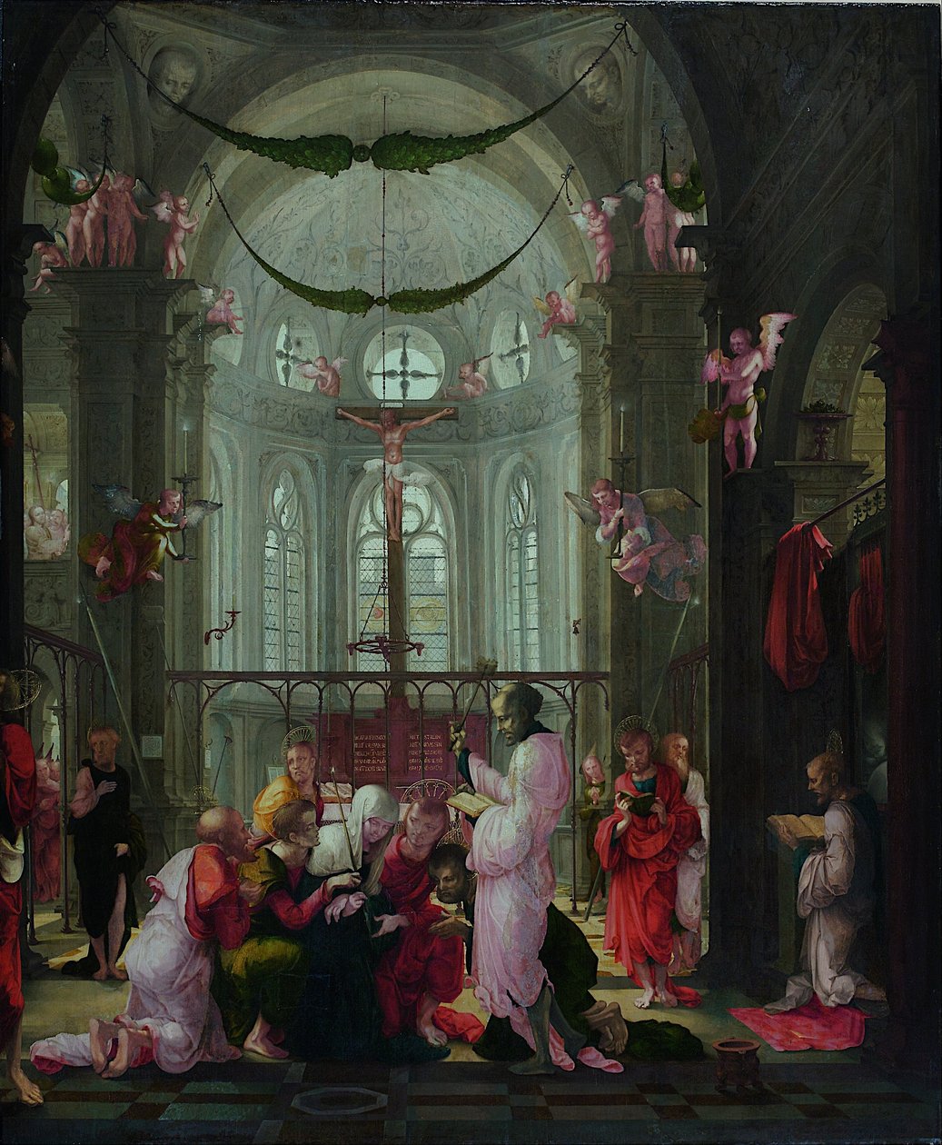 Szent Mária halála alkotó: Lower Rhenish pupil of Wolf Huber