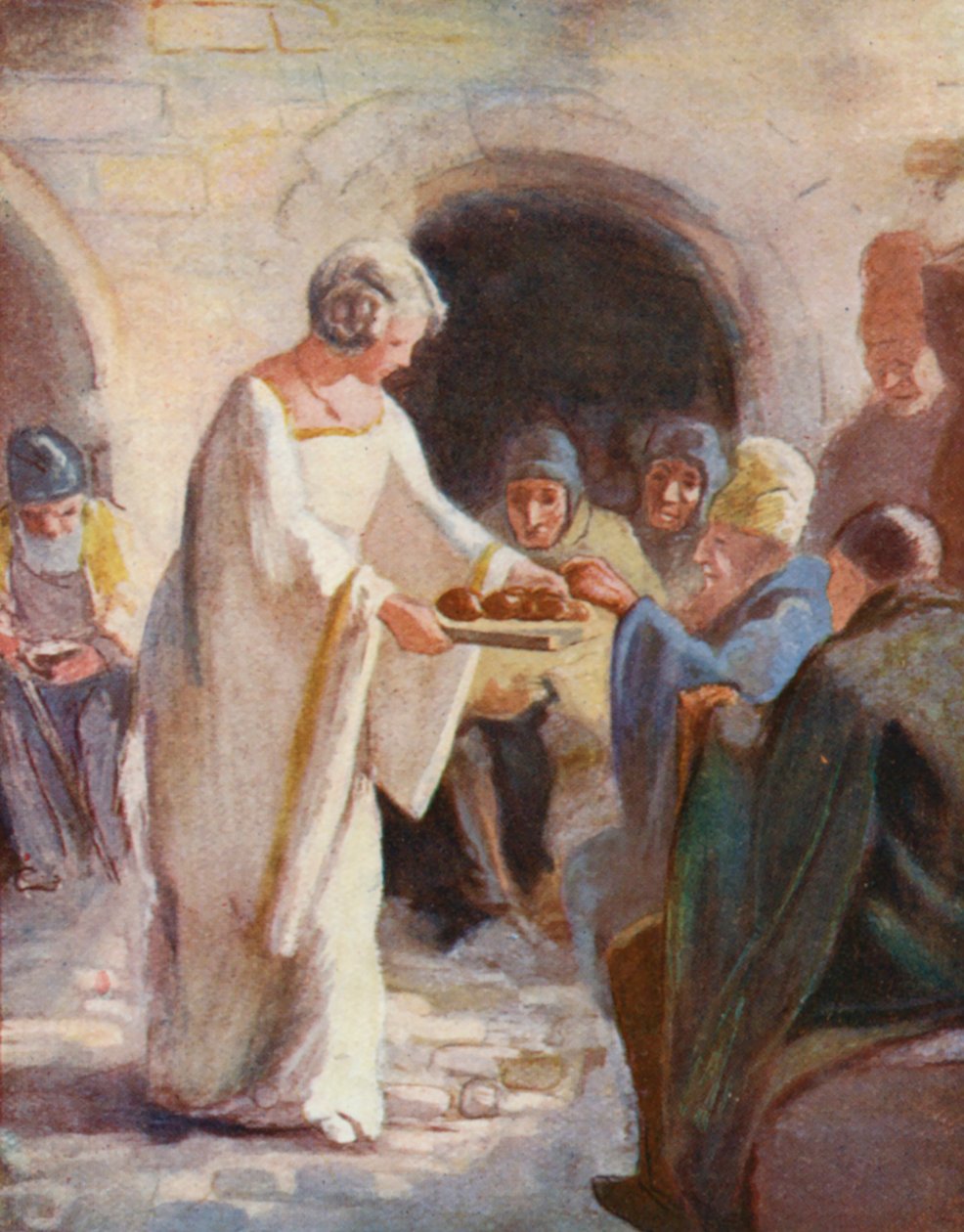 Illusztráció Guy of Warwick történeteihez (színes litográfia) alkotó: Lowes Dalbiac Luard