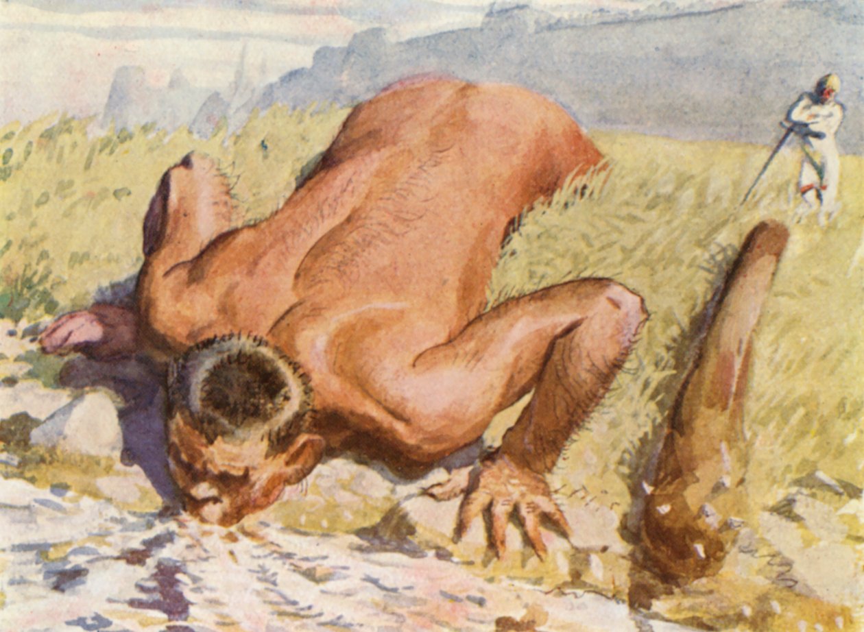 Illusztráció Guy of Warwick történeteihez (színes litográfia) alkotó: Lowes Dalbiac Luard