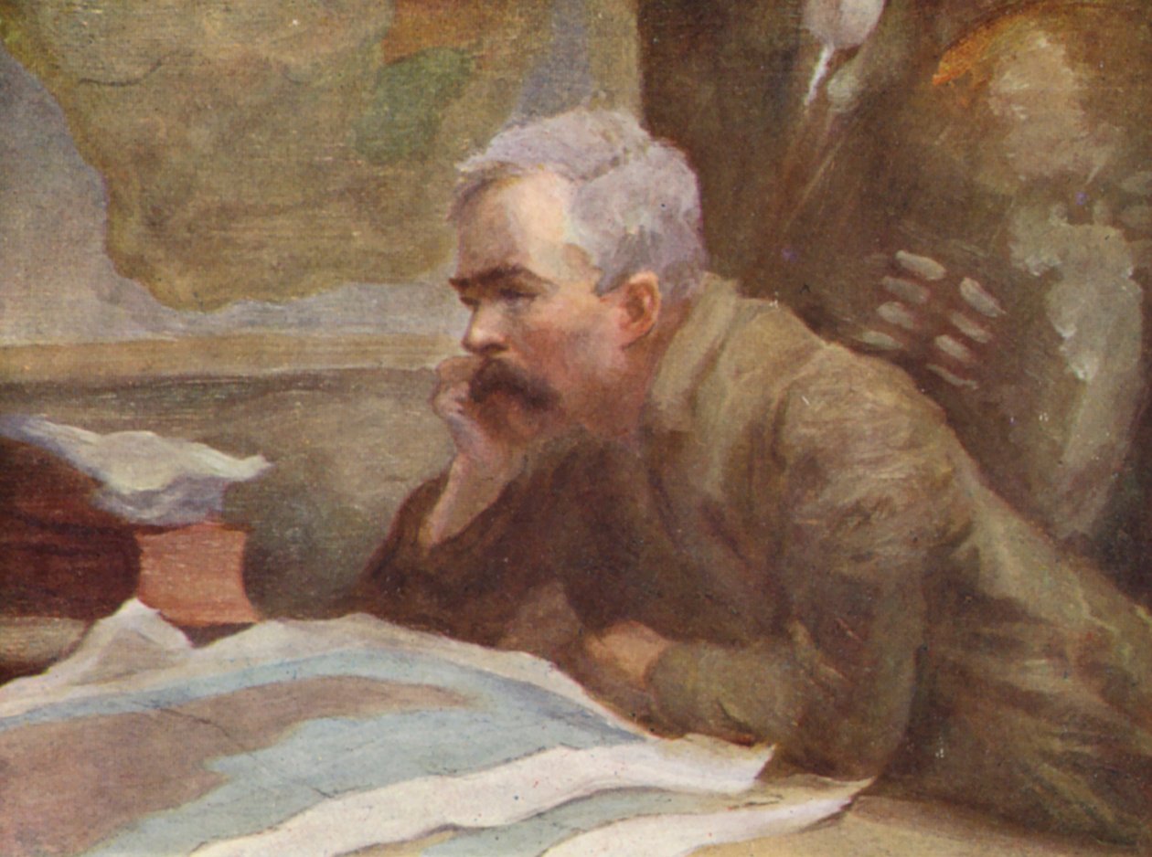 Illusztráció HM Stanley életéhez (színes litográfia) alkotó: Lowes Dalbiac Luard
