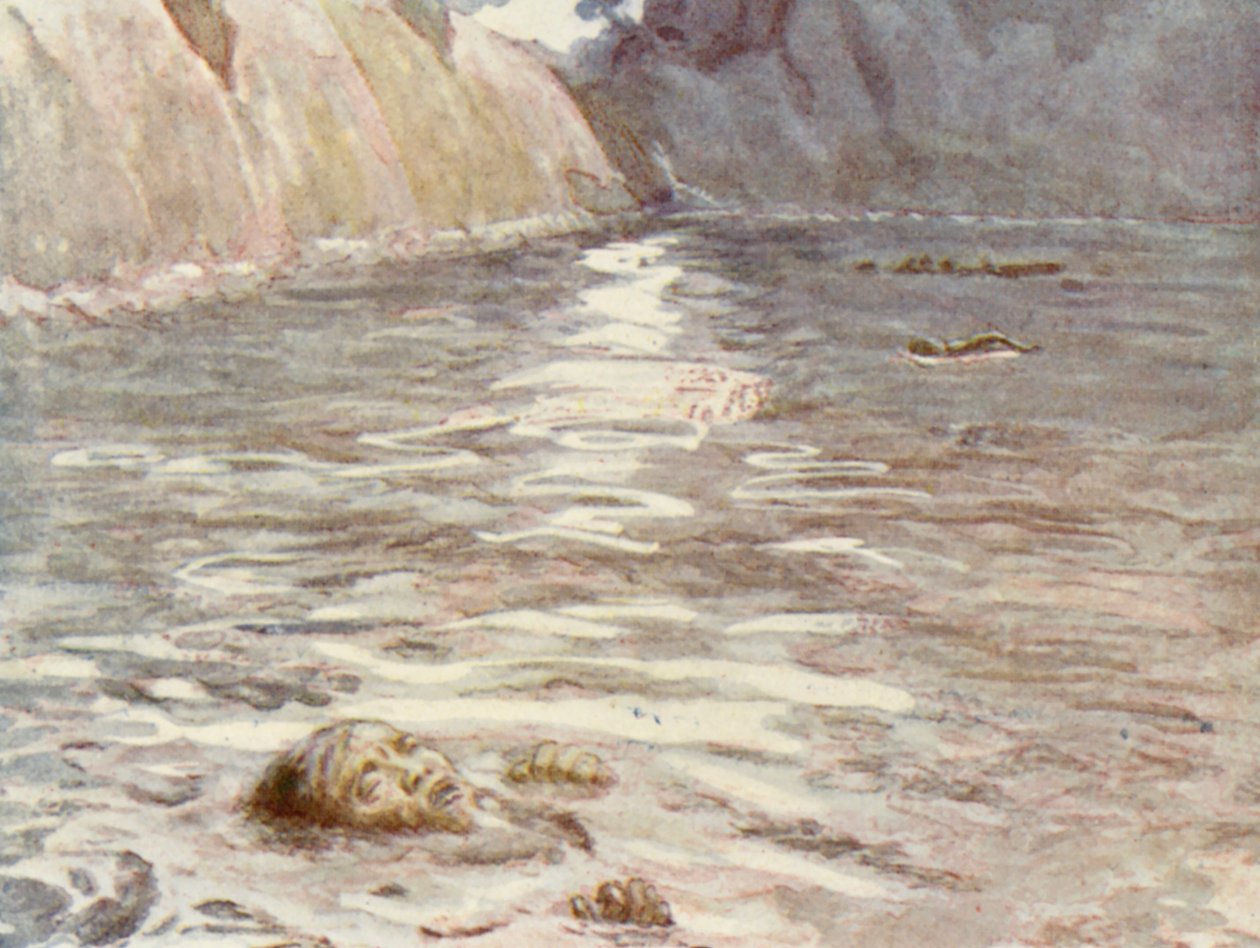 Illusztráció HM Stanley életéhez (színes litográfia) alkotó: Lowes Dalbiac Luard