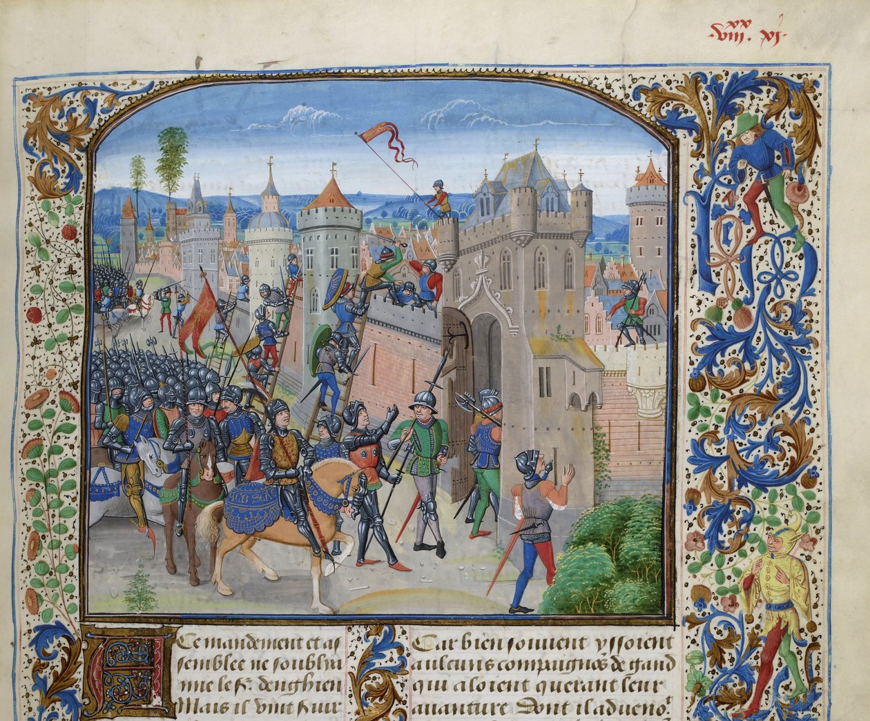 Gent ostroma II. Maléi Lajos által, kb. 1470-1475. alkotó: Loyset Liedet