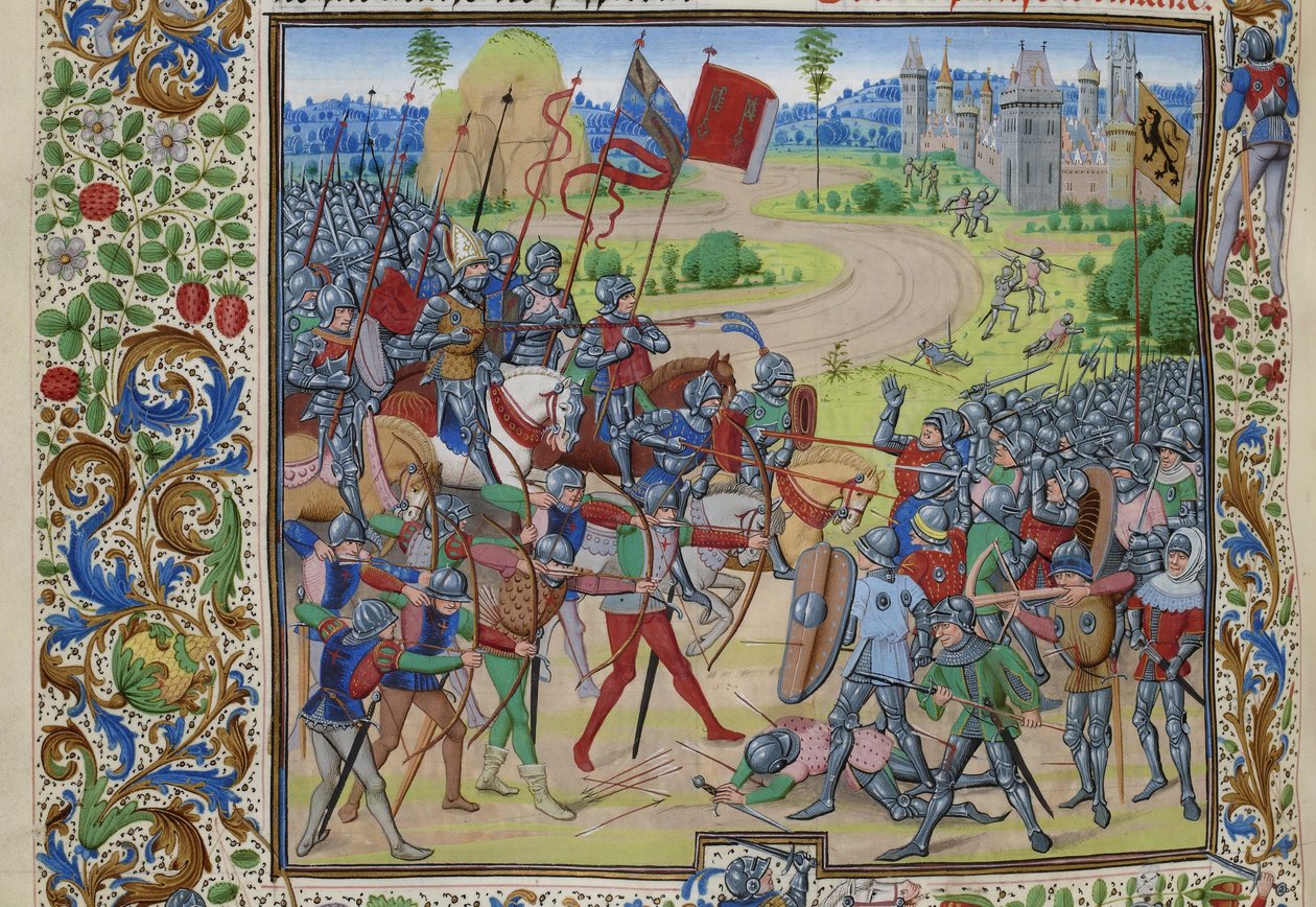 A dunkerque-i csata 1383. május 25-én, kb. 1470-1475 között. alkotó: Loyset Liedet