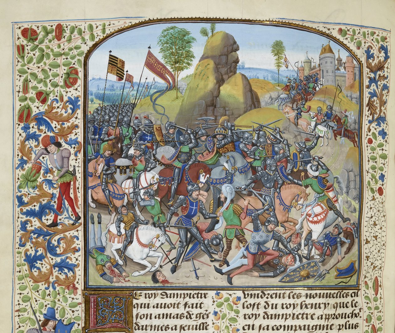 A Montiel-i csata 1369-ben, kb. 1470-1475 között. alkotó: Loyset Liedet