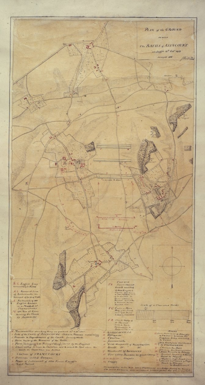 Add.16368 C Az Agincourt területének felmérése alkotó: Lt. Colonel John Woodford