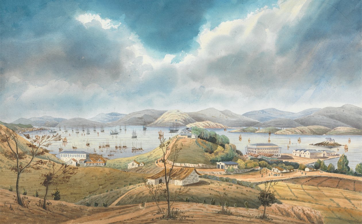 Hong Kong kikötője alkotó: Lt. Humphrey John Julian