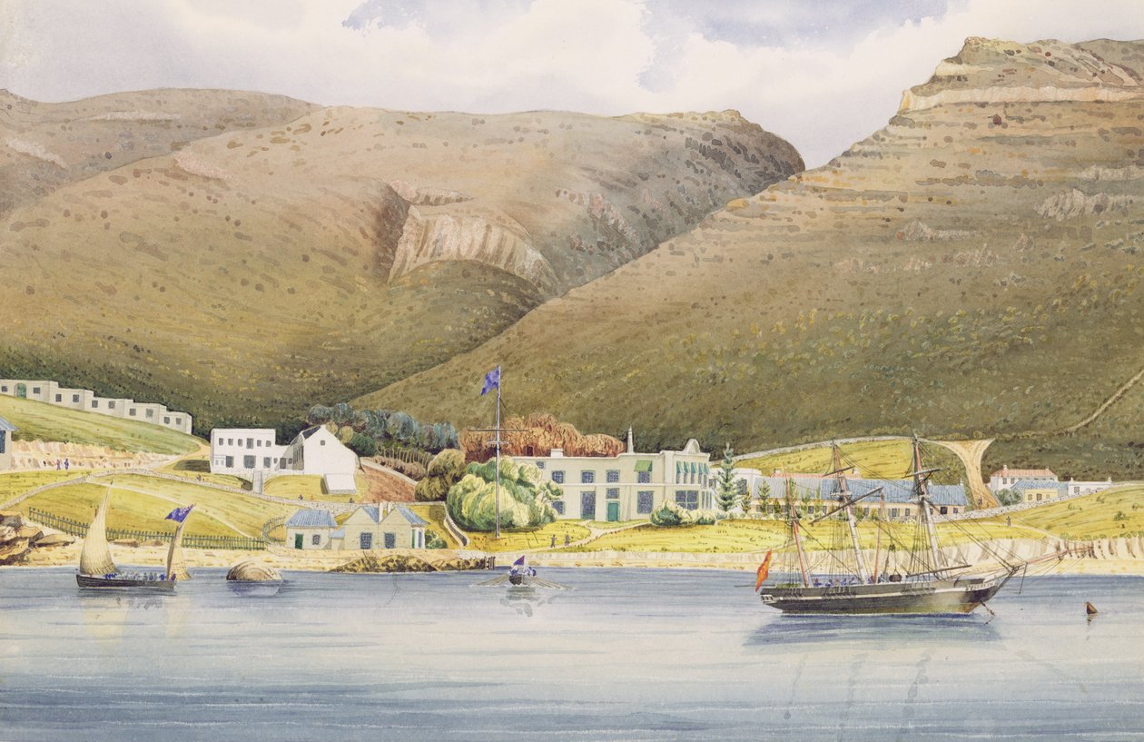 Admirális ház, Simon városa, a Jóreménység foka, 1844 alkotó: Lt. Humphrey John Julian