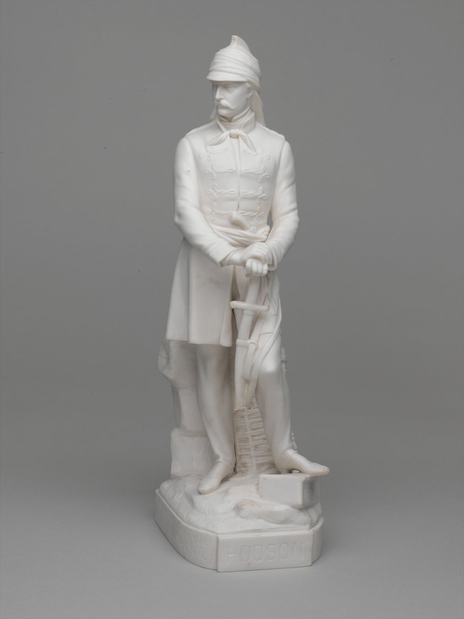 William Hodson hadnagy (később őrnagy) parian ware szobra alkotó: Ltd Mintons
