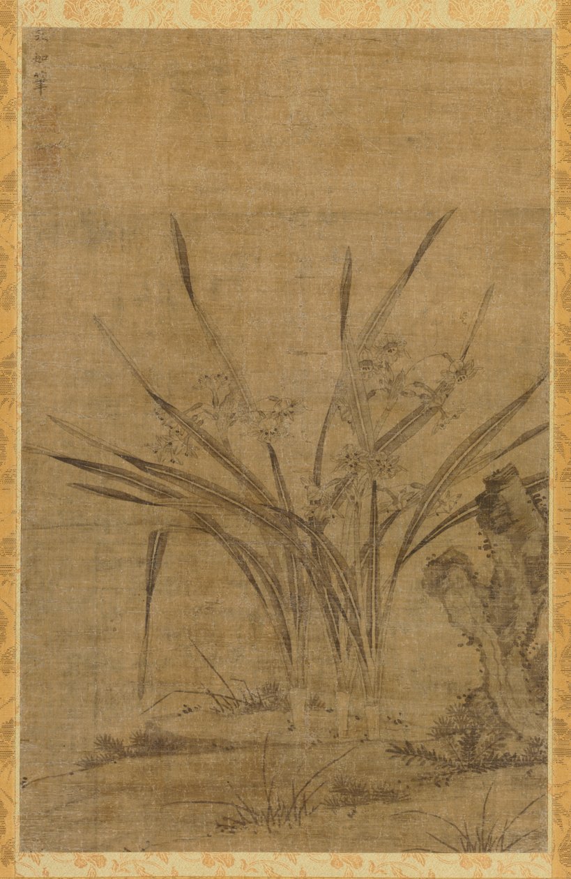 Nárcisz és sziklák, 1368-1644. alkotó: Lu Tianru