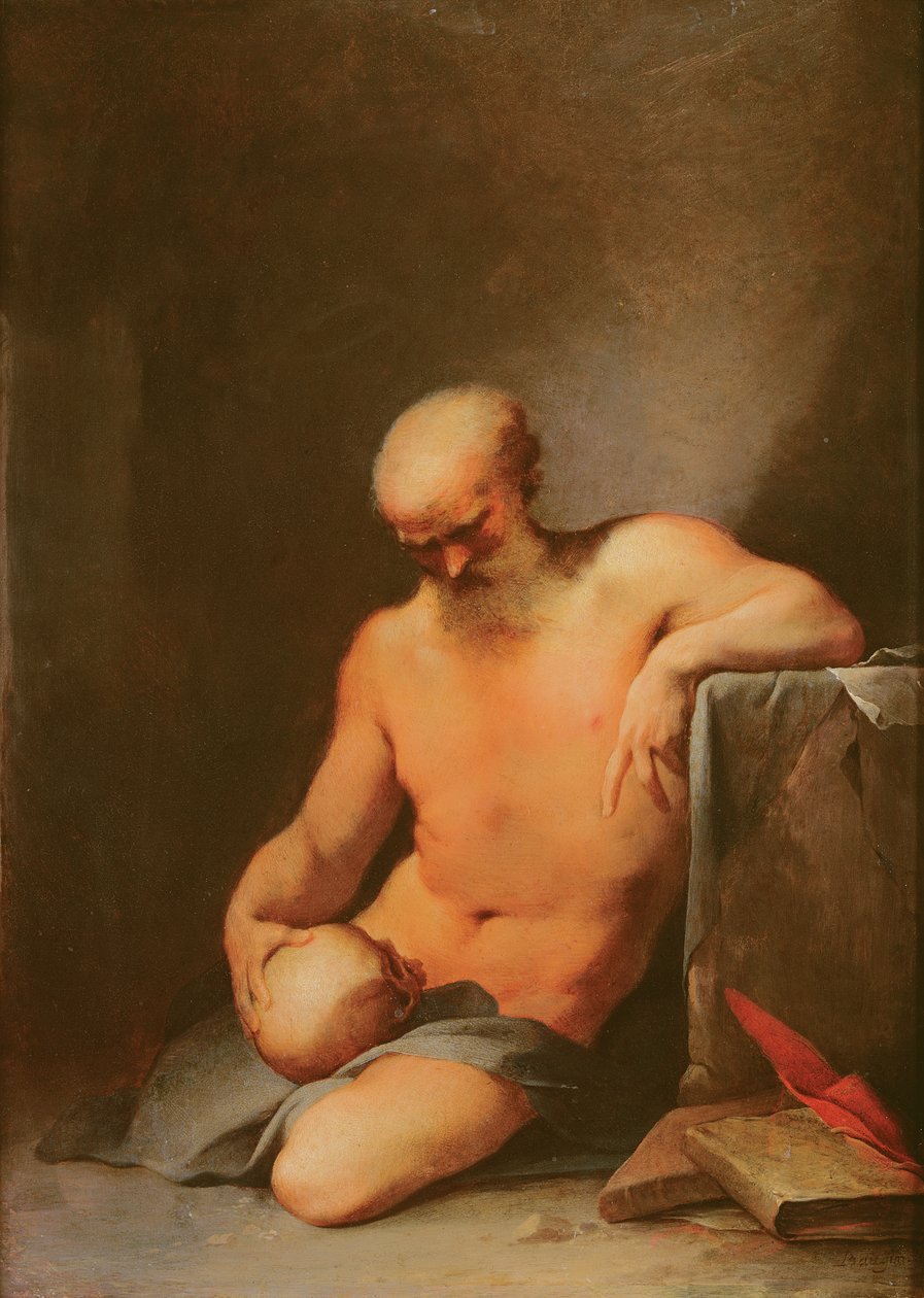 Szent Jeromos (olaj, réz) alkotó: Lubin Baugin