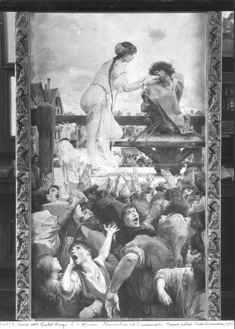 Esmeralda és Quasimodo, 1905 alkotó: Luc Oliver Merson
