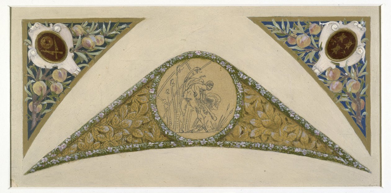 A párizsi városháza fesztivállépcsőjének vázlata: 1888-1898 körül (olaj): Skorpió, 1888-1898 körül (olaj) alkotó: Luc Oliver Merson