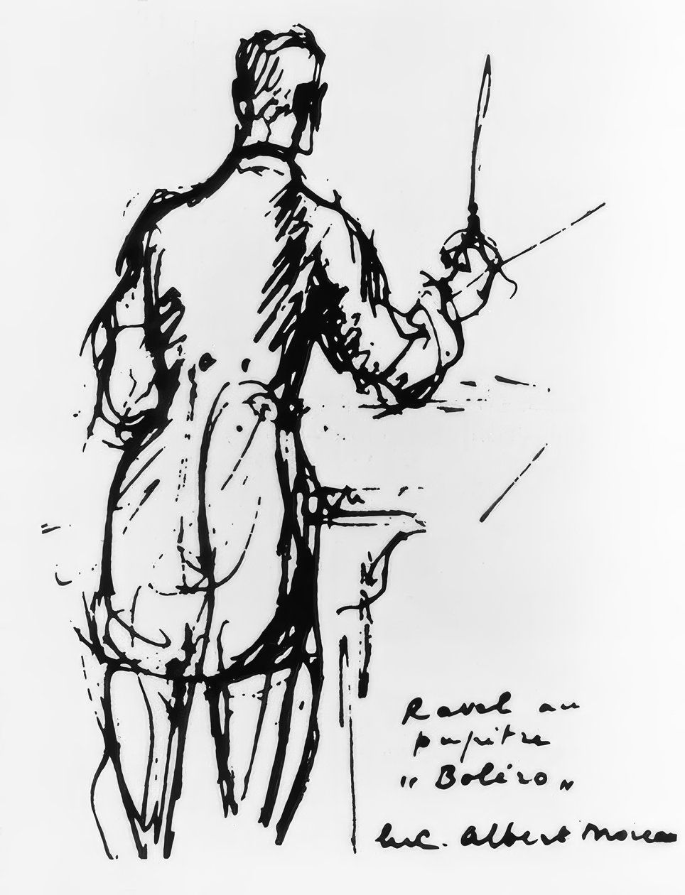 Ravel vezényli a bolerót alkotó: Luc Albert Moreau