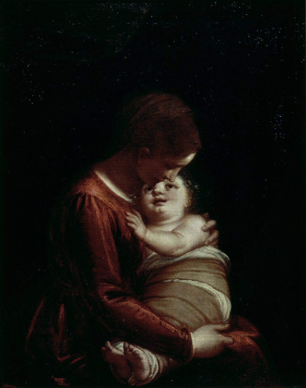 Madonna és gyermeke, 1570 körül alkotó: Luca Cambiaso