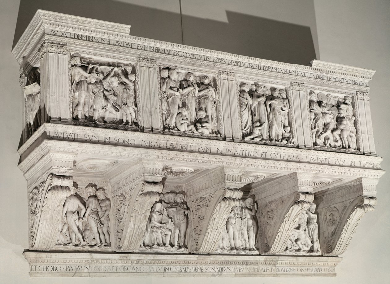 Cantoria, 1431-38 körül (márvány) alkotó: Luca Della Robbia