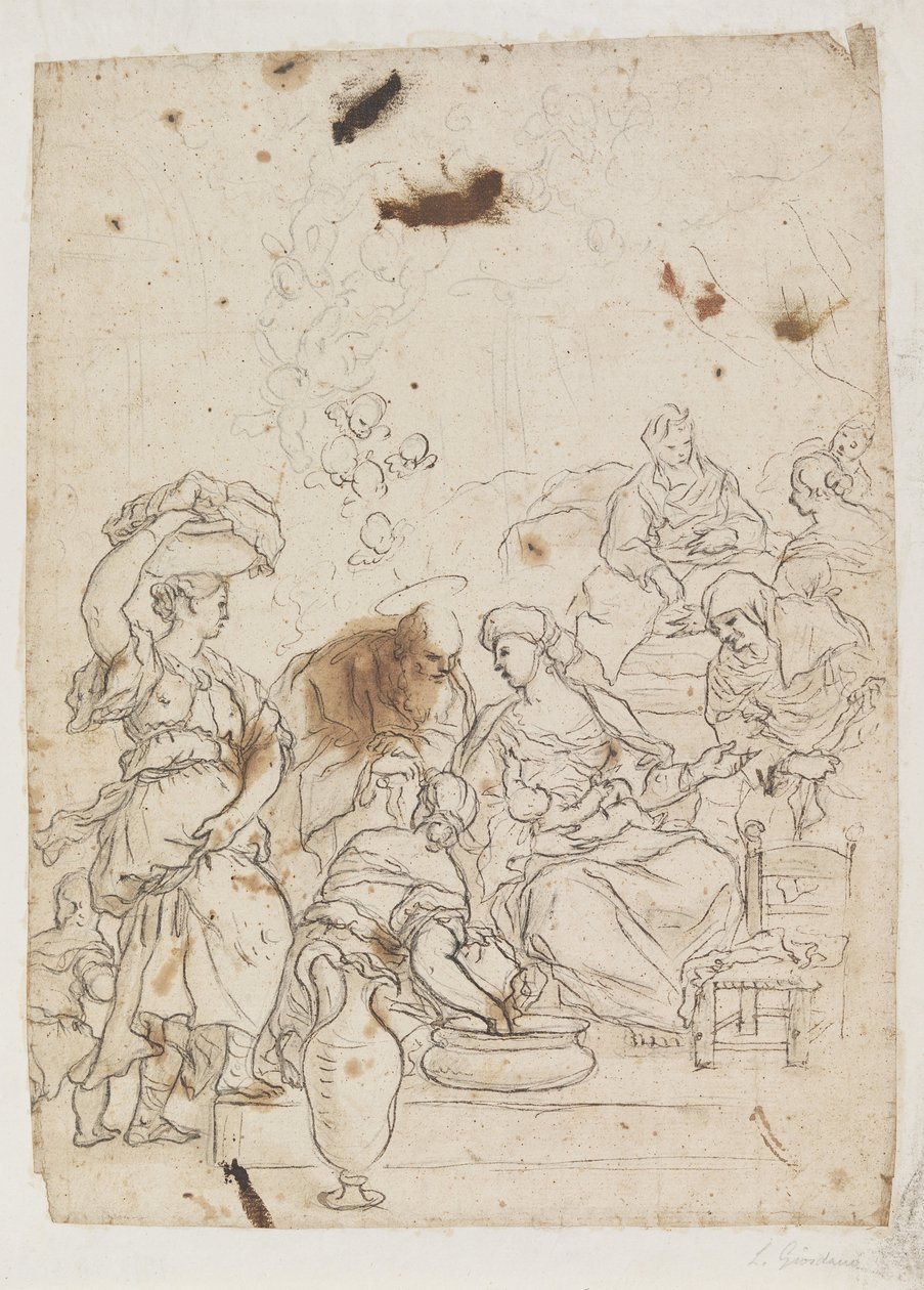 A Szűz születése alkotó: Luca Giordano