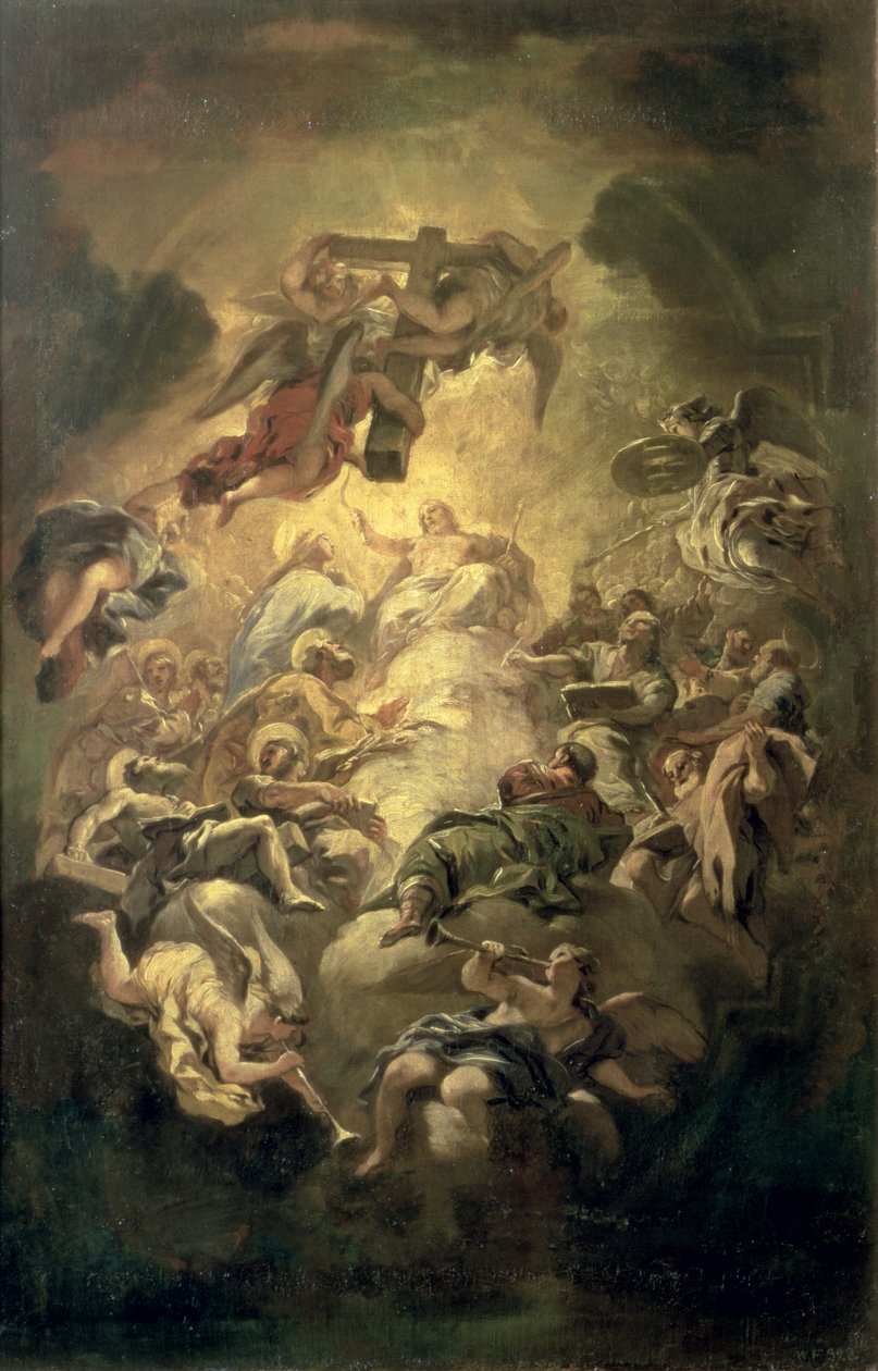Krisztus a dicsőségben alkotó: Luca Giordano