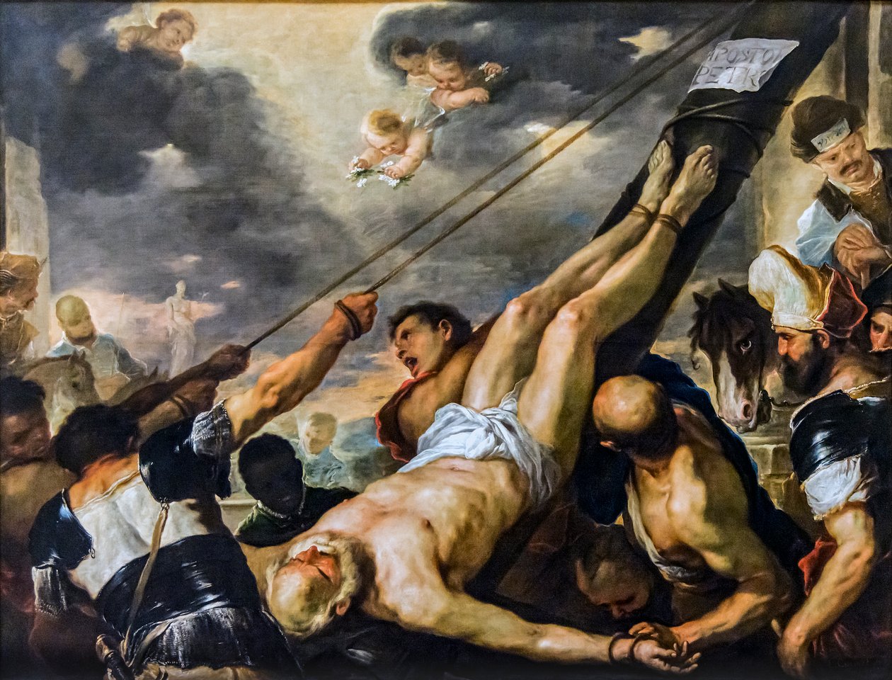 Szent Péter keresztre feszítése alkotó: Luca Giordano