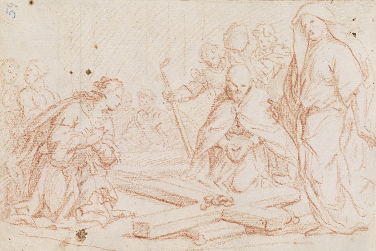 A kereszt megtalálása alkotó: Luca Giordano