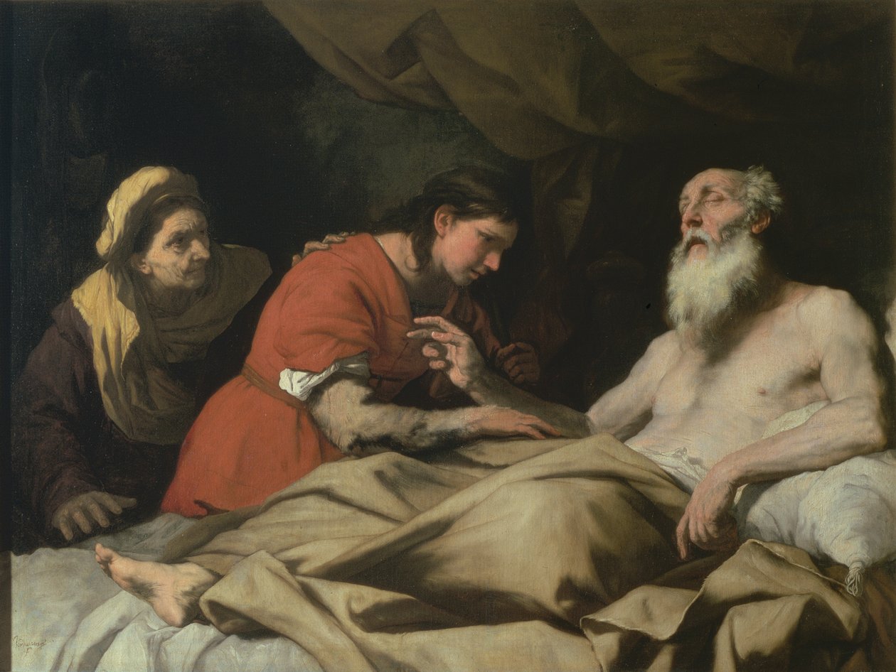 Izsák áldja Jákóbot alkotó: Luca Giordano