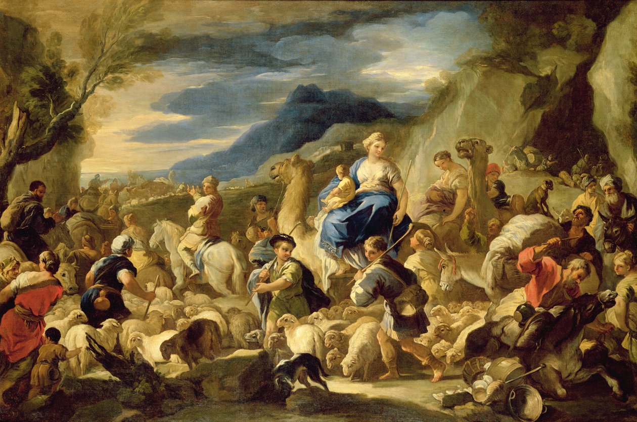 Jacobs utazása Kánaánba alkotó: Luca Giordano