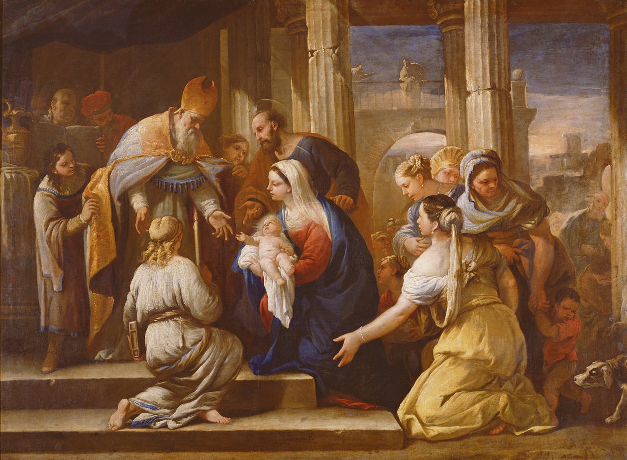 Bemutató a templomban alkotó: Luca Giordano