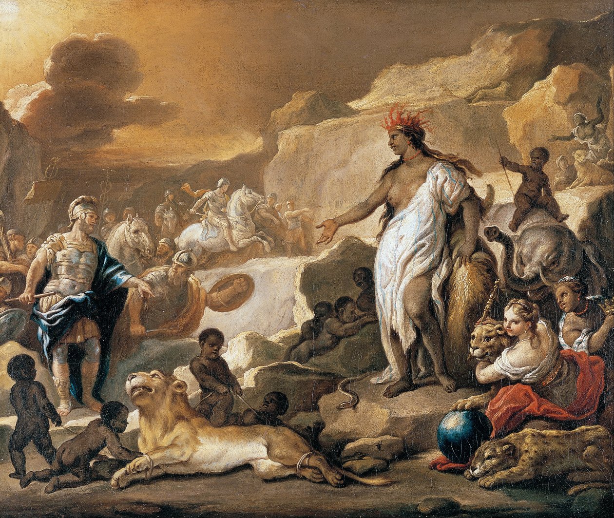 A világ négy részének sorozata. Afrika alkotó: Luca Giordano