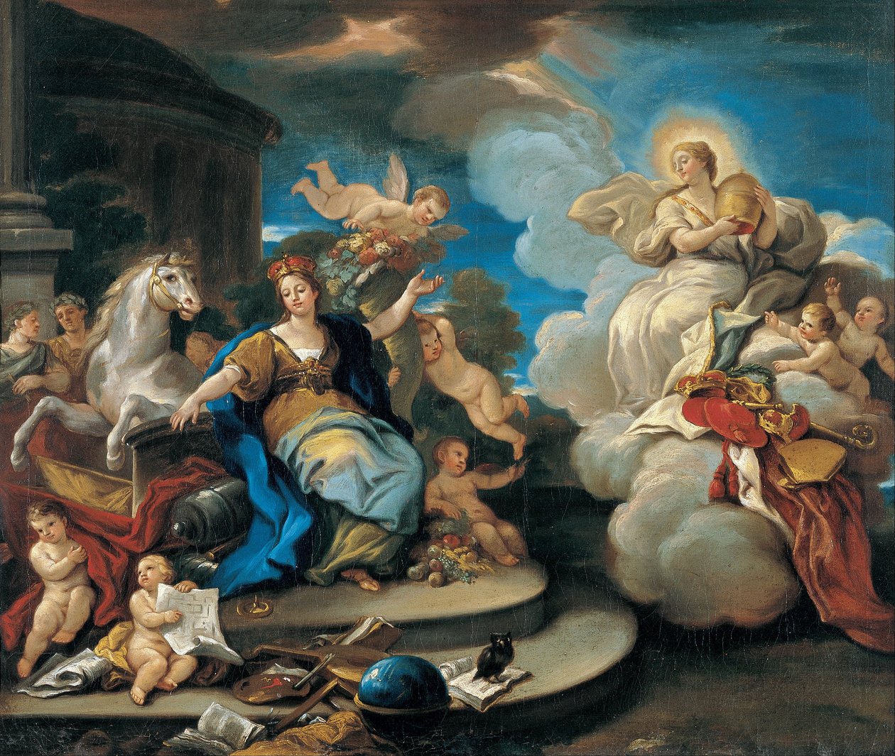 A világ négy részének sorozata. Európa alkotó: Luca Giordano