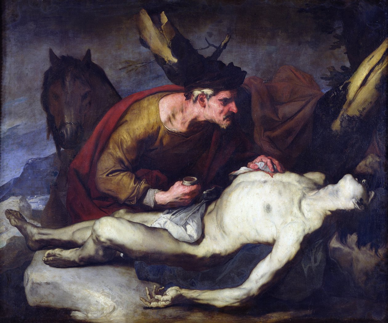 Az irgalmas szamaritánus alkotó: Luca Giordano