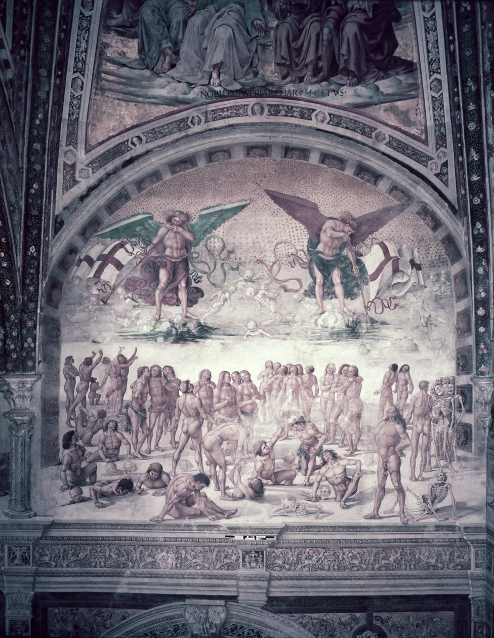 Utolsó ítélet, a test feltámadása, 1499-1502 alkotó: Luca Signorelli
