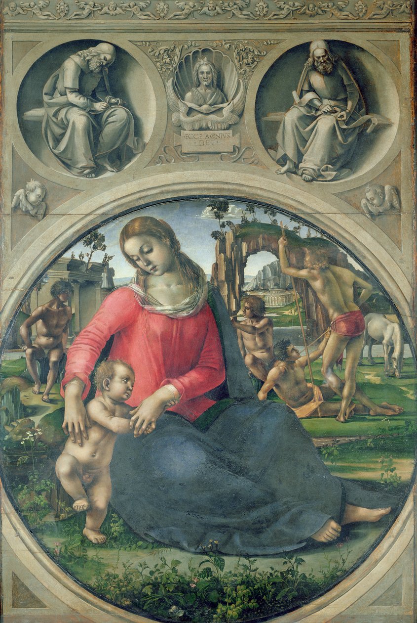 Madonna és gyermeke, 1490-95 alkotó: Luca Signorelli