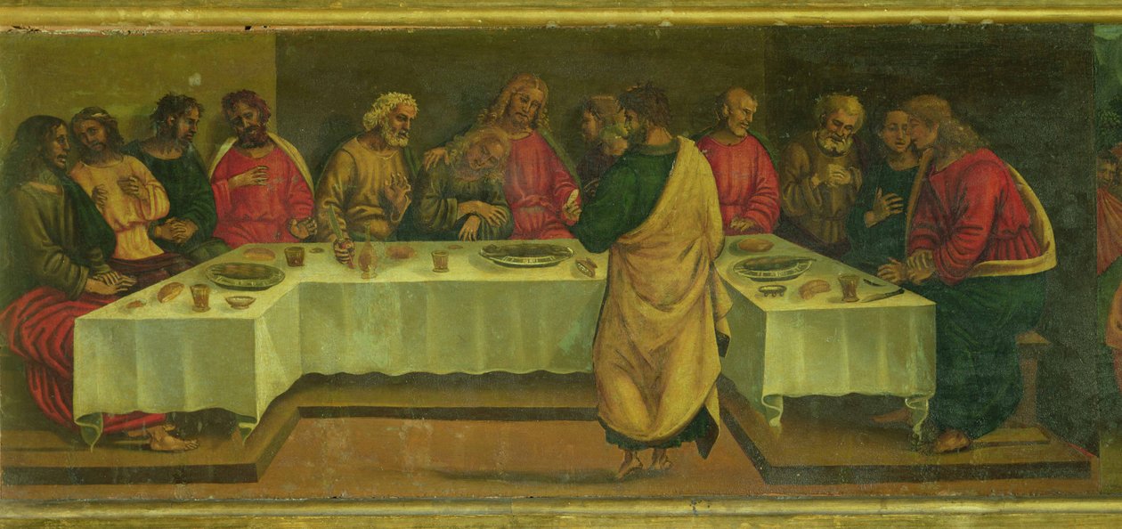 Predella Panel: Utolsó vacsora alkotó: Luca Signorelli