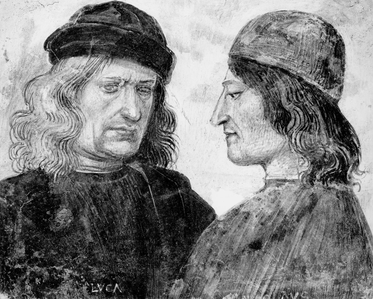 Önarckép Niccolo Franceschival alkotó: Luca Signorelli