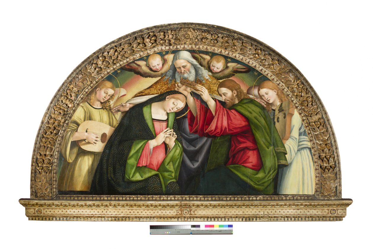 A Szűz koronázása, 1508 (olaj és tempera a táblán) alkotó: Luca Signorelli