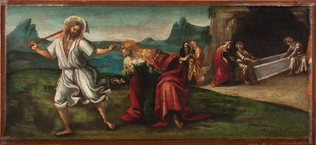 A feltámadott Krisztus megjelenése Szent Magdolnának, 1514 körül (tempera és olaj, fatábla) alkotó: Luca Signorelli