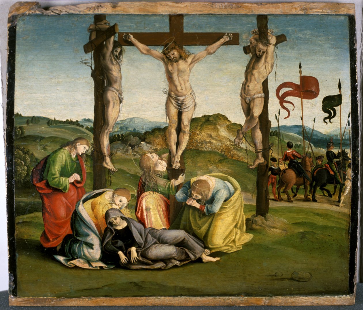 A keresztre feszítés, 1507 körül (tempera fán) alkotó: Luca Signorelli