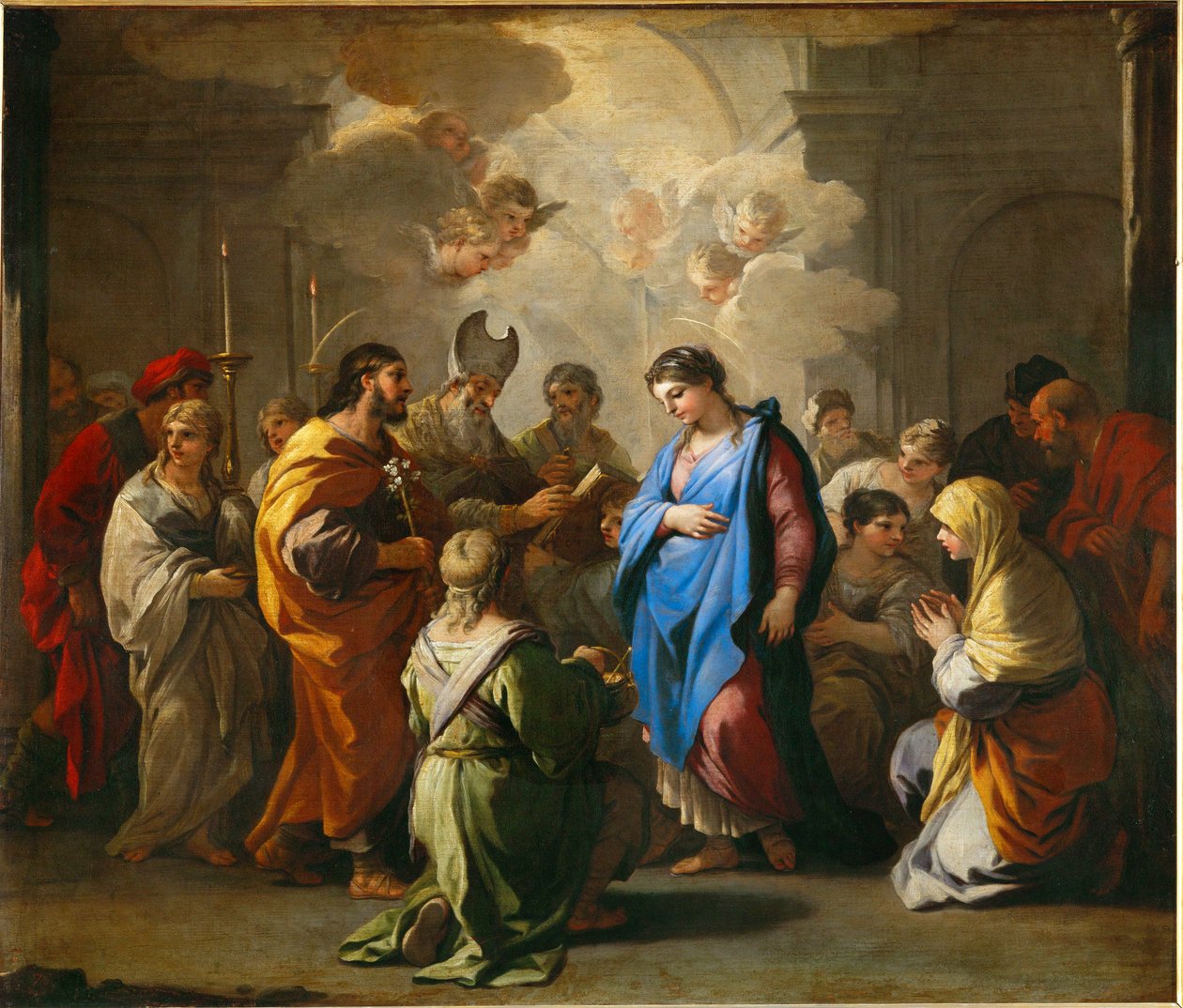 Le Mariage de la Vierge - Szent Mária esküvője ... alkotó: Luca (circle of) Giordano
