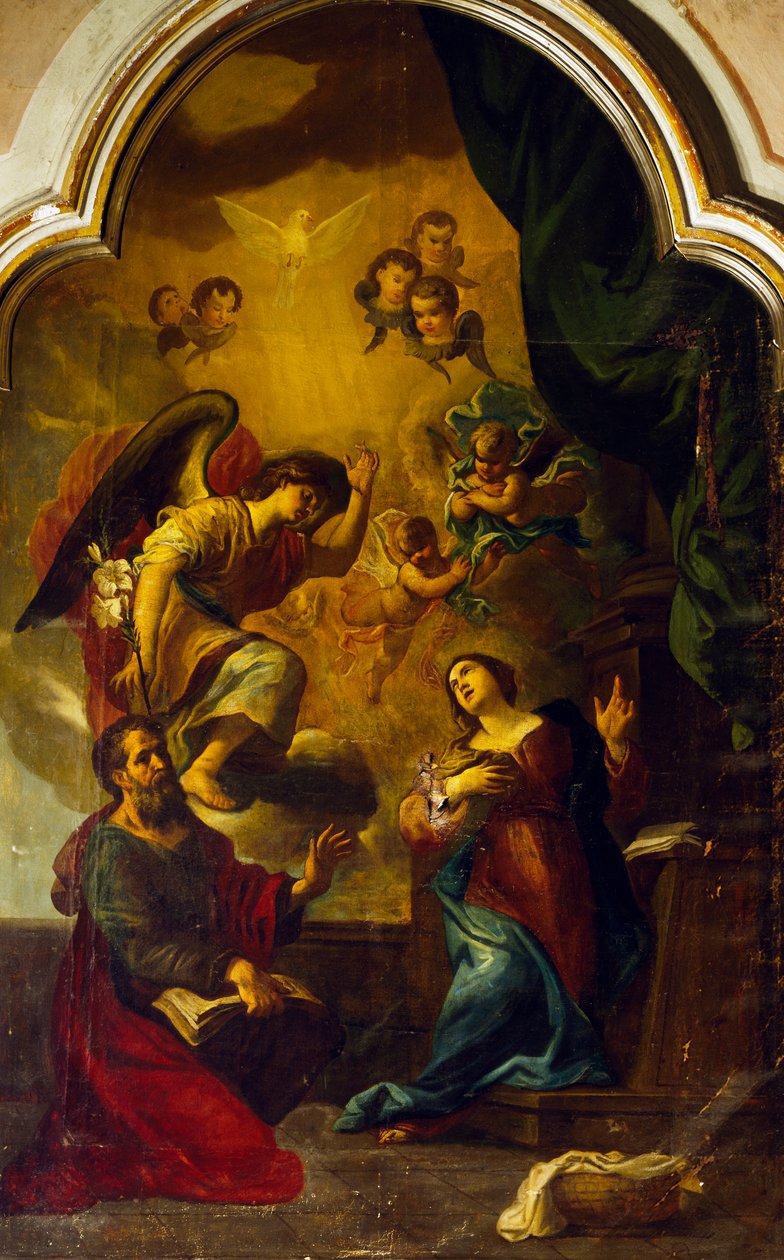 Angyali üdvözlet, Luca Cambiaso (1527-1585) alkotó: Luca Cambiaso